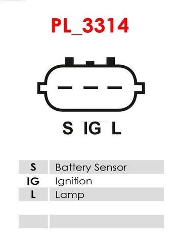 Δυναμό 12V/100A (S IG L) -NLW