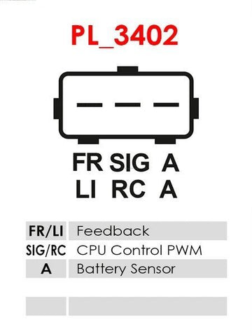 Δυναμό 12V/125A (FR/LI SIG/RC A) -NLP