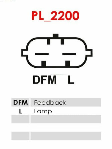 Δυναμό 12V/100A (DFM L) -PLA