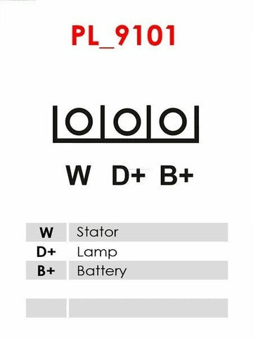 Δυναμό 12V/70A (W D+ B+) -NLR