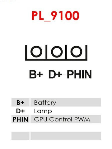 Δυναμό καινούριο Ανακατασκευής 12V/75A (B+ D+ PHIN) -Δακτύλιοι