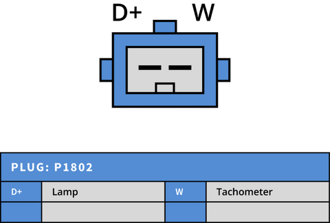 Δυναμό 12V/70A (D+ W) -NLP