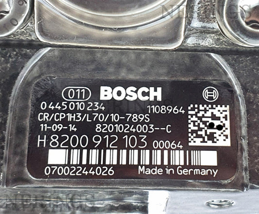 Γνήσια Καινούργια Αντλία Πετρελαίου 0445010234 Bosch-OEM